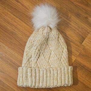 Torrid Cream Knit Beanie Winter Hat OS